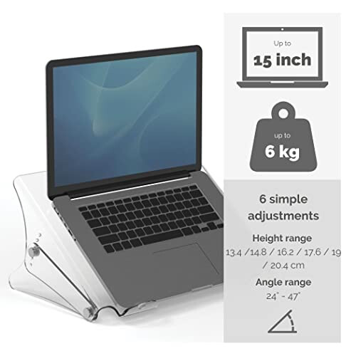 Fellowes Fellowes Clarity Adjustable Laptop Stand 2