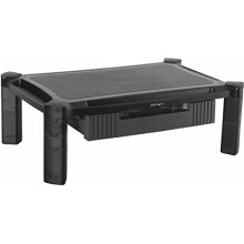 StarTech.com Adjustable Monitor Riser - Large - Drawer - Monitors up to 32?- Adjustable Height - Desk Monitor Stand (MONSTADJDL)