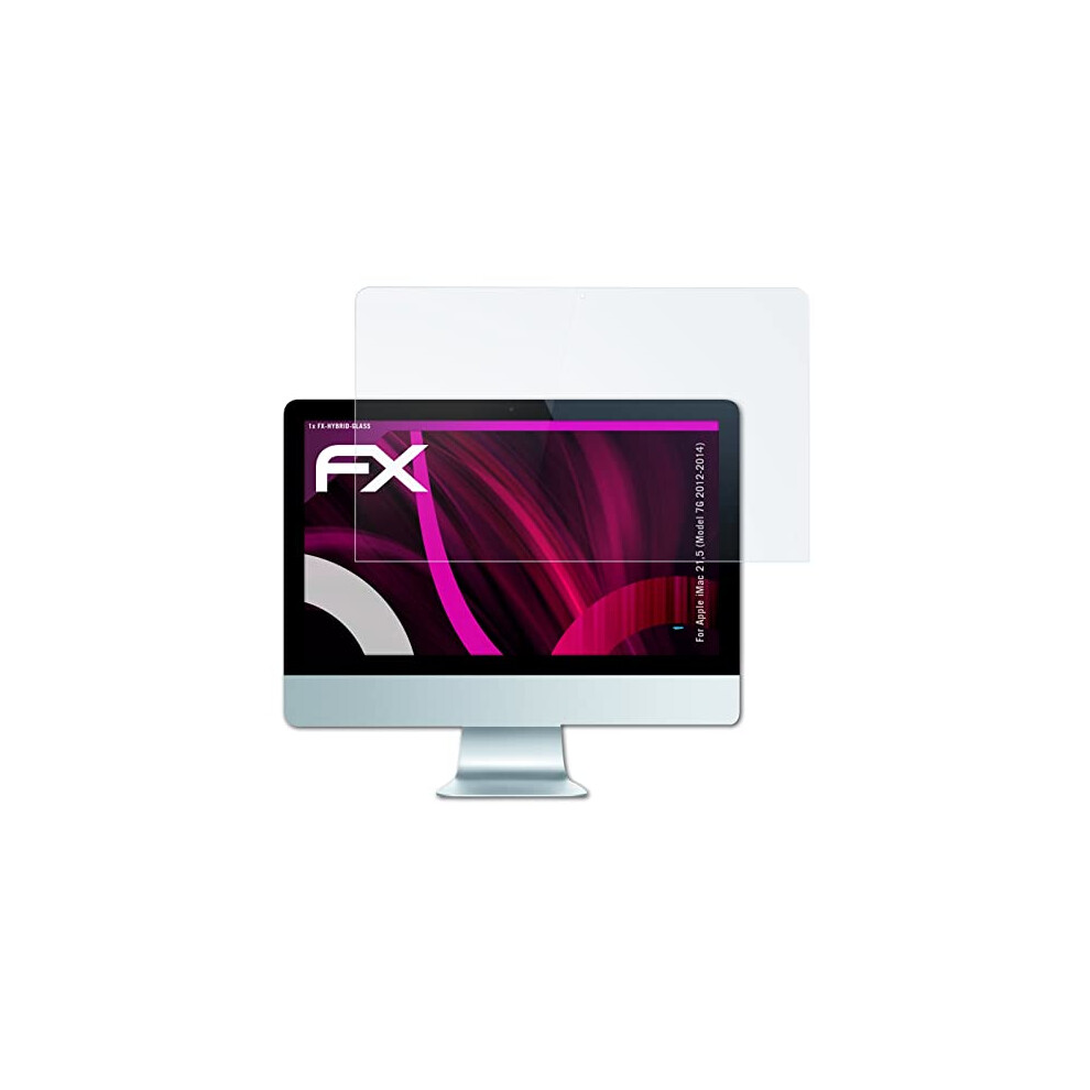 Atfolix Plastic Glass Protective Film Compatible With Apple Imac 21,5 (Model 7G 2012-2014) Glass Protector, 9H Hybrid-Glass Fx Glass Screen Protector 90462511