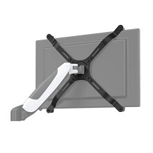 hjh OFFICE 802001 VESA Adaptor for 15-27 Inch Monitors without VESA Hole Pattern VM-A4 Steel Adapter Set Maximum Load 10 kg