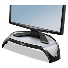 Fellowes Smart Suites Corner Monitor Riser, 18 1/2 x 12 1/2 x 5 1/8, Black