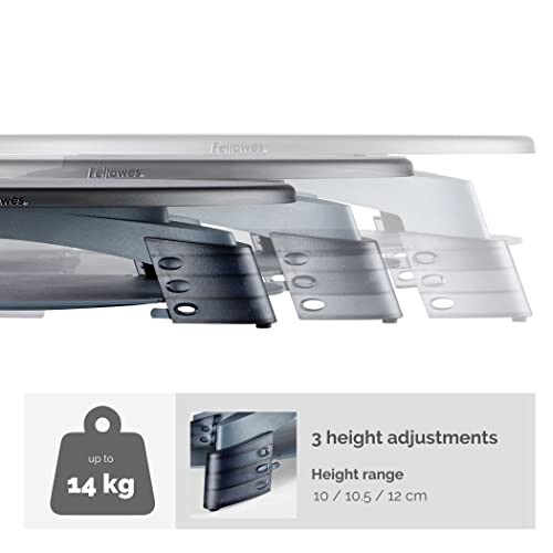 Fellowes Fellowes Compact Rotating Height Adjustable Monitor Stand 2