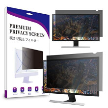 AiMok Removable 24 Inch 16:9 Computer Privacy Filter Anti-Spy Anti Blue Light Filter Anti-Glare/Monitor Privacy Screen Protector For 24" 16:9