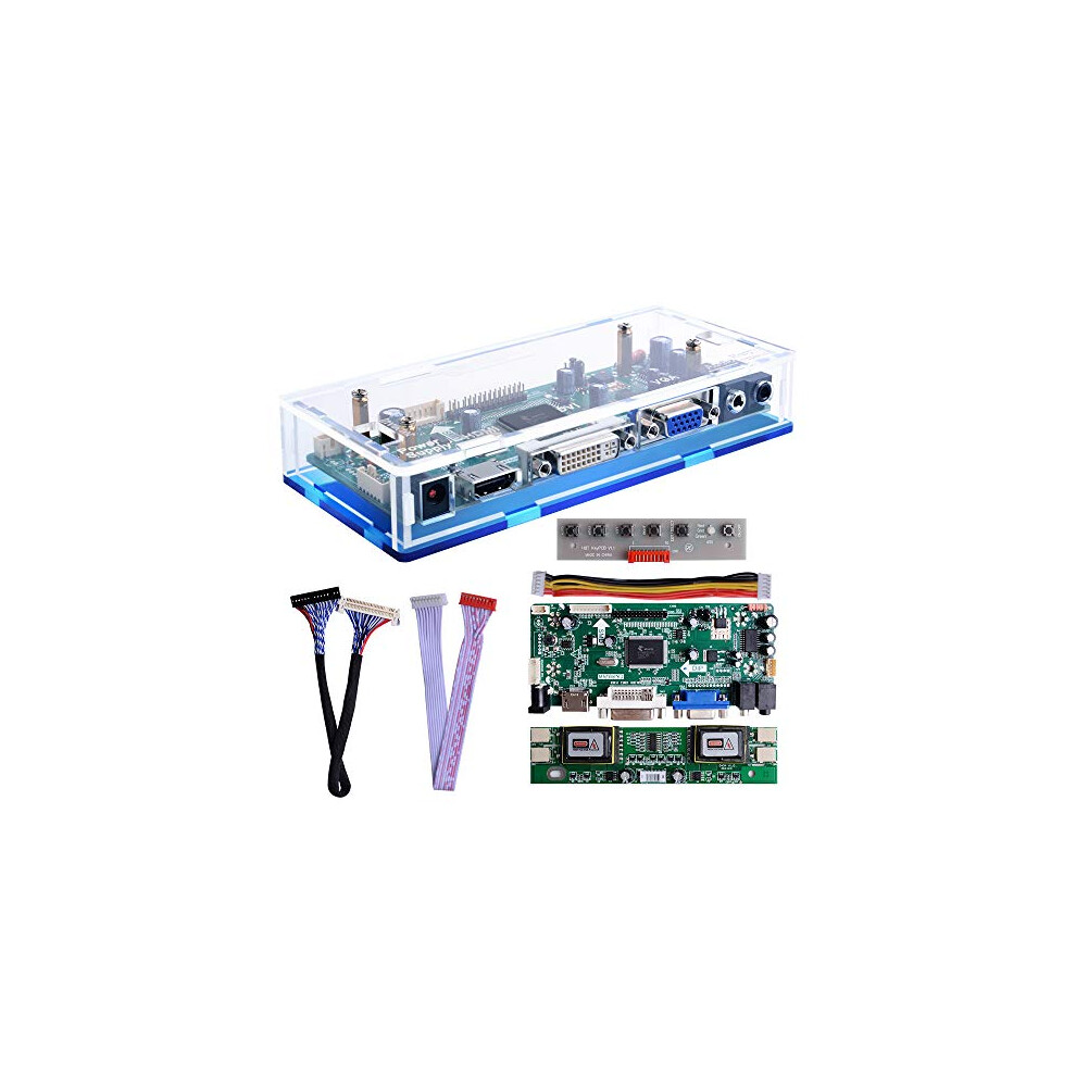 Owootecc Nt68676 Hdmi Vga Dvi Arcade Audio Input Lcd Controller Driver Board Kit With Acrylic Case For Hsd190men4 M170en06 M170eg01 17" 19" 1280X1024 90472749