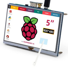 ELECROW 5 Inch Raspberry Pi Display Touch Screen 800x480 TFT LCD Monitor HDMI Interface for Raspberry Pi 4 3B+ 3B 2B+ BB Black Banana Pi Windows 10 8