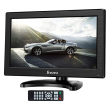 Eyoyo 12" Inch TFT LCD Monitor with AV HDMI BNC VGA Input 1366x768 Portable Mini HD Color Screen Display with Built-in Speaker