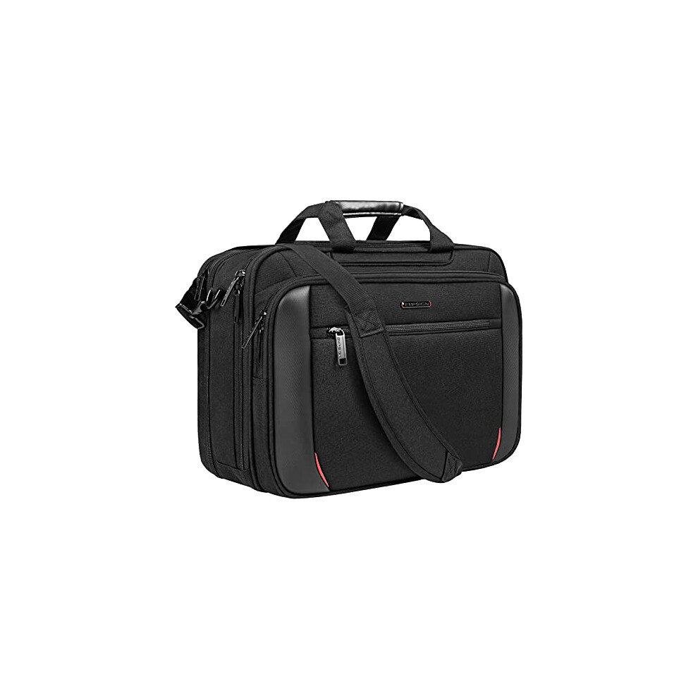 Empsign Laptop Bag 17.3 Inch Laptop Briefcase Expandable Water Repellent Shoulder Messenger Bag For Men Women Laptop Case Computer Bag For Work 90475351