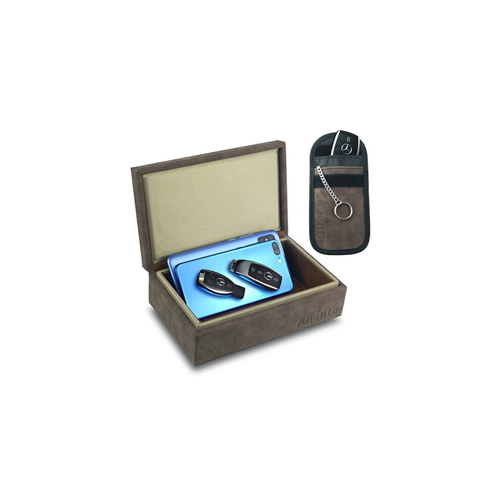 Ananta Faraday Box For Car Keys ? Car Key Signal Blocker Box & Pouch Anti-Theft Security, Best For Rfid Key Box & Signal Blocking Of Keyless Entry ? 90475832