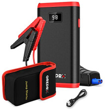 GREPRO Car Jump Starter, (Up to 4.5L Gas,2.5L Diesel) Portable Battery Booster jump starter and 10000mAh Power Bank for 12V Vehicles , motorcycle,