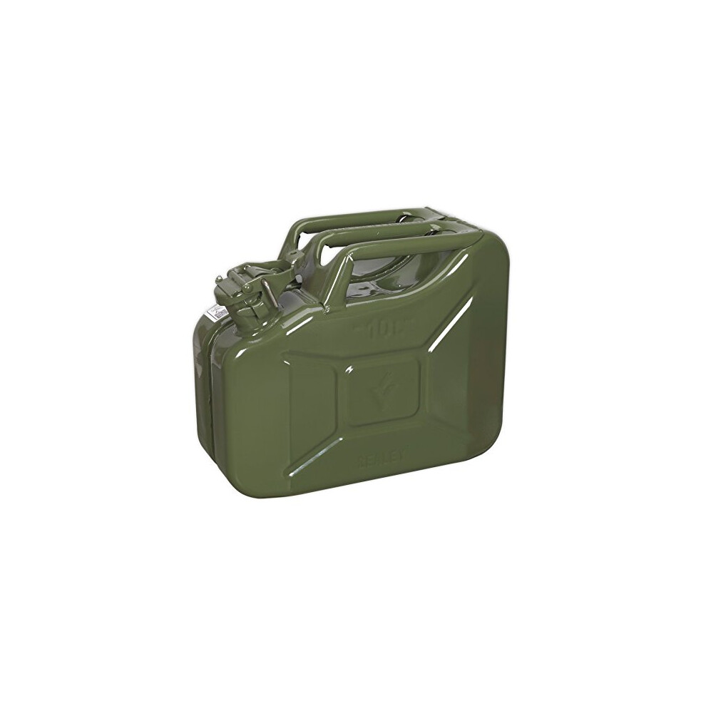 Sealey JC10G Jerry Can, 10L, Green