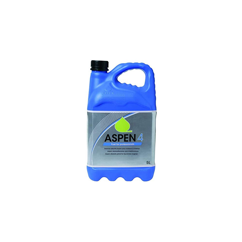 Husqvarna Aspen 4T Fuel, 5 Litres, Alkylated Petrol For Chainsaw / Mower / Small Tractor 90484889