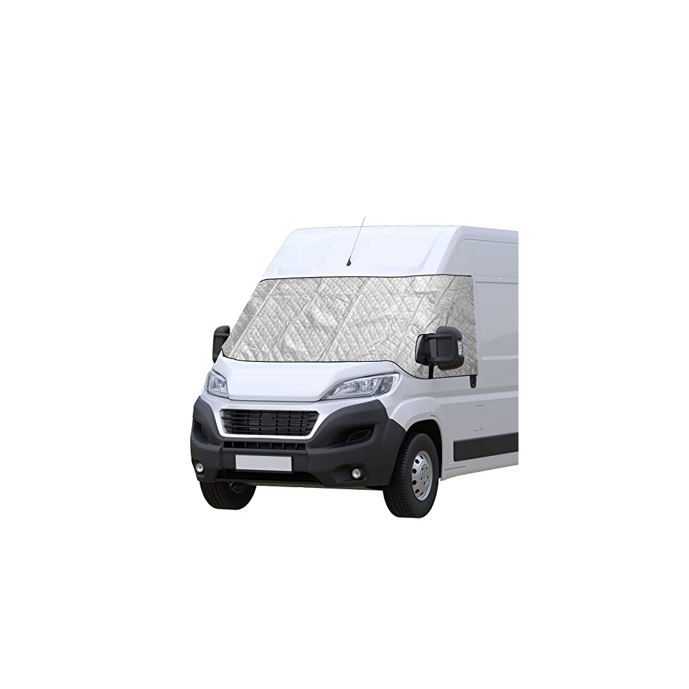 Cicmod Car Windshield Cover Sunshade Windscreen Cover Thermal Blind For Fiat Ducato, Citroen Jumper, Peugeot Boxer