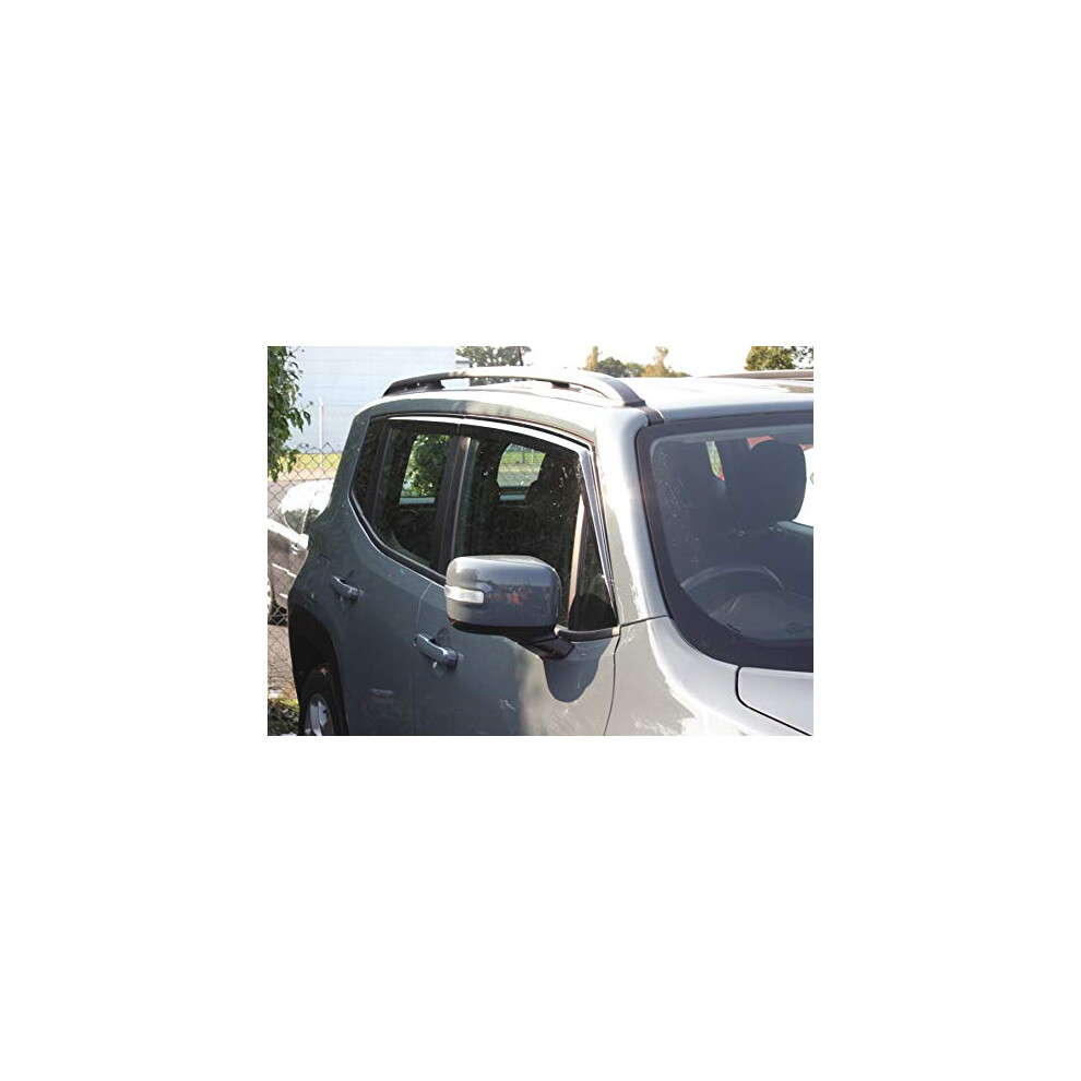 Auto Clover Wind Deflectors Set For Jeep Renegade 2014+ (4 Pieces) 90490101