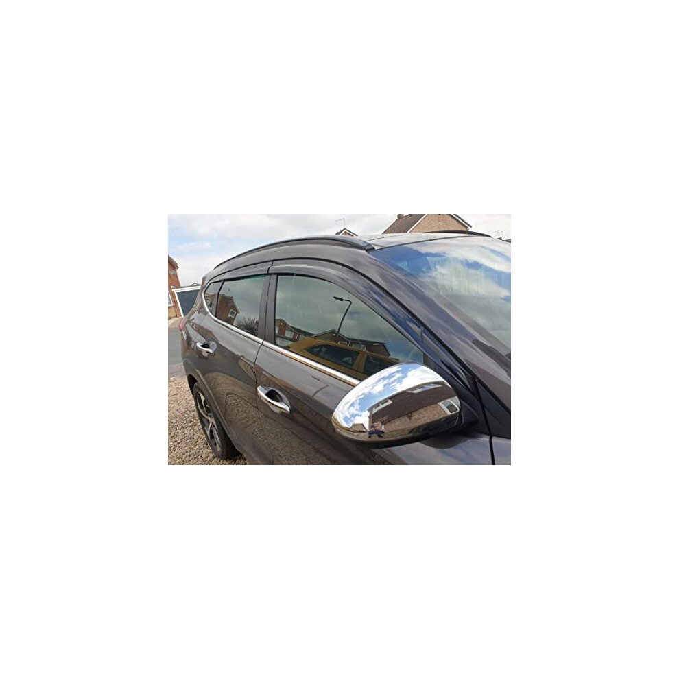 Auto Clover Wind Deflectors Set For Hyundai Tucson 2015-2020 (6 Pieces) 90491252
