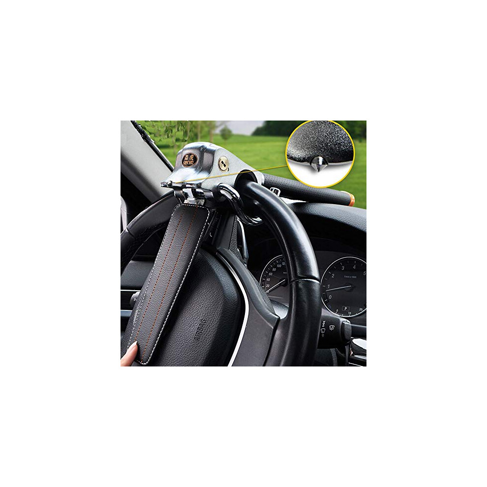 Car Lock, Car Steering Wheel Lock, Collapsible Car Steering Wheel Anti-Theft Airbag Lock, Car Anti-Theft Locking Device Steering Wheel Lock And Heavy 90492068