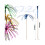200 Pieces Foil Frill Firework Picks Cupcake Topper Toothpicks Sandwich Appetizer Cocktail Sticks Party Supplies  (7.87 Inch, Multicolor) 2