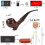 (FT-05440 set) Man Smoking Pipe Set Pipe Pouch & Gift Box Activated Carbon Filter Element 1