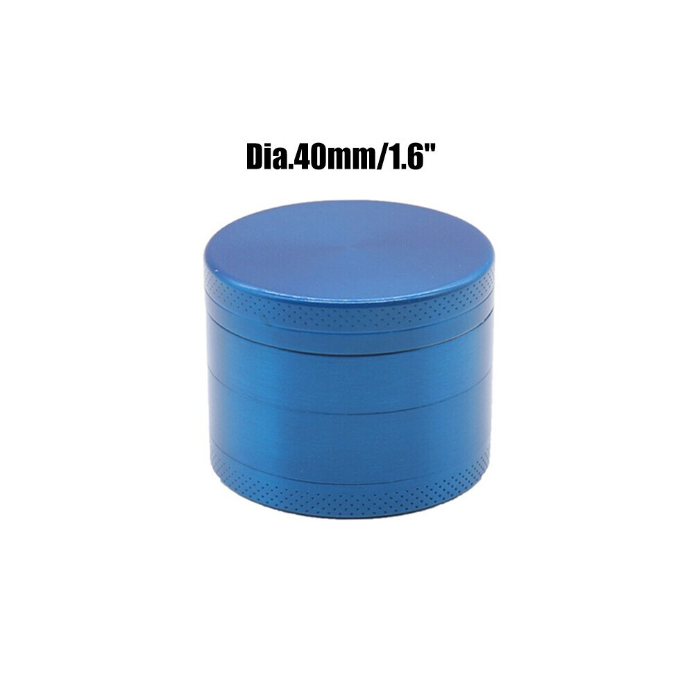 Aihontai (Blue) 40Mm Zinc Alloy Smoke Grinder 4 Layer Tobacco Grinder Herb Grinder Kitchen