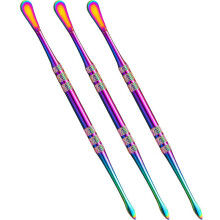 (Rainbow) 3 Packs Carving Tool Stainless Steel Rainbow Black Silver and Gold 12cm