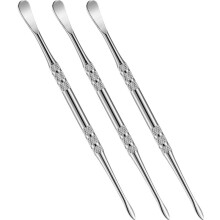 (Silver) 3 Packs Carving Tool Stainless Steel Rainbow Black Silver and Gold 12cm