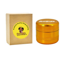 (gold) Grinder 63 MM Diamond Teeth Herb Tobacco Grinder Handle Miller Spice Crusher