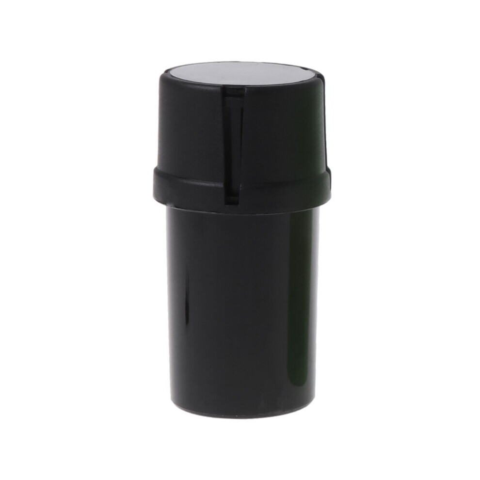 Aihontai (Black1pcs) 1Pcs Plastic Tobacco Mill Vanilla Spice Mill Storage Container Smoking