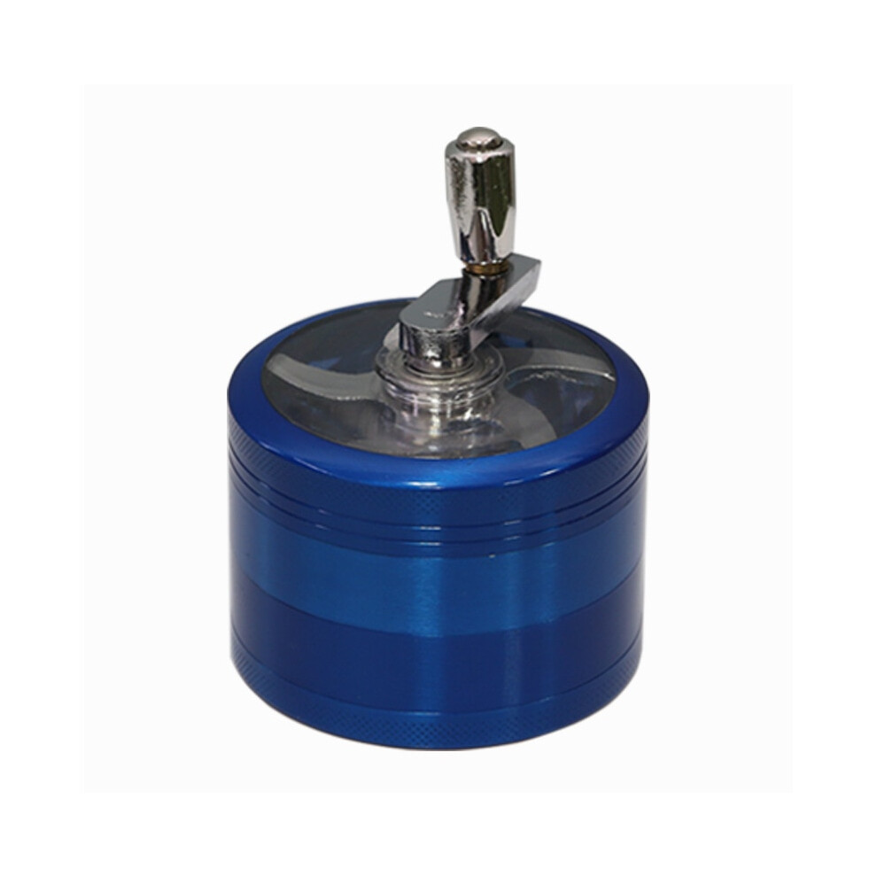 Aihontai Blue (40Mm ) 4 Layer Tobacco Grinder Manual Aluminum Herbal Herb Mill Spice Crusher