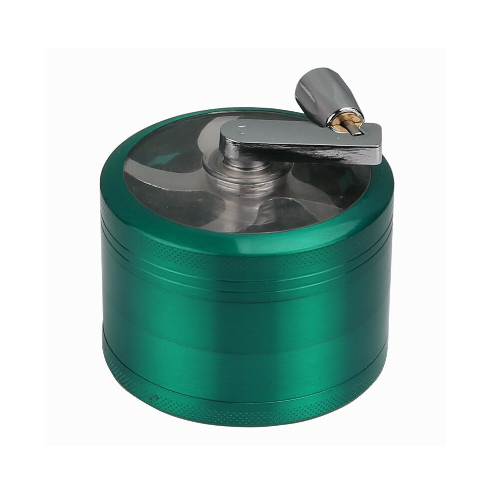 Aihontai Green (40Mm ) 4 Layer Tobacco Grinder Manual Aluminum Herbal Herb Mill Spice Crusher