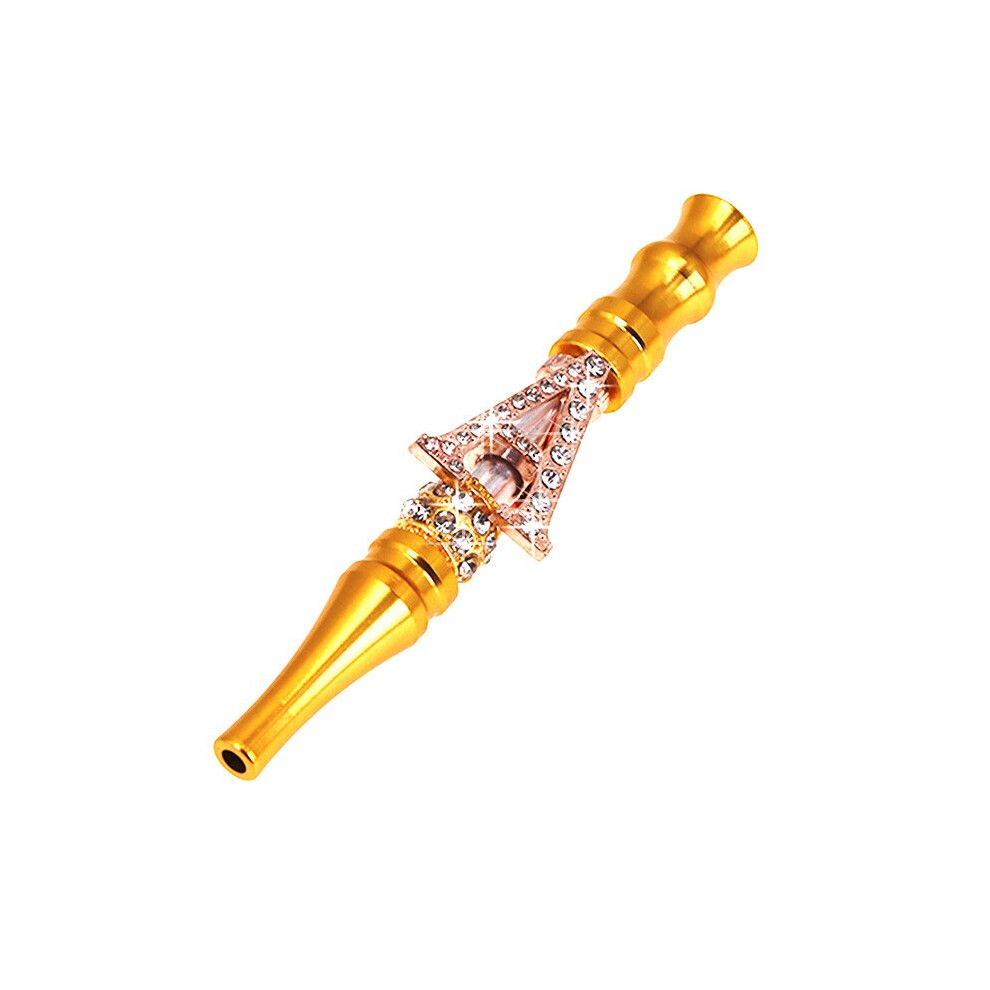 Aihontai (A) Bling Inlaid Artificial Rhinestone English Alphabet Arabic Hookah Mouthpiece