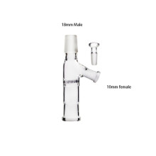 (18mm male glass XL) 10mm 14mm 18mm Male Female Elev8R Injector Screen Glass Adapter L XL Smoking