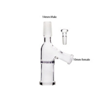 (14mm male glass L) 10mm 14mm 18mm Male Female Elev8R Injector Screen Glass Adapter L XL Smoking