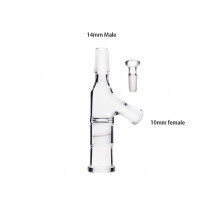 (14mm male screen XL) 10mm 14mm 18mm Male Female Elev8R Injector Screen Glass Adapter L XL Smoking