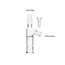 (14mm male glass XL) 10mm 14mm 18mm Male Female Elev8R Injector Screen Glass Adapter L XL Smoking