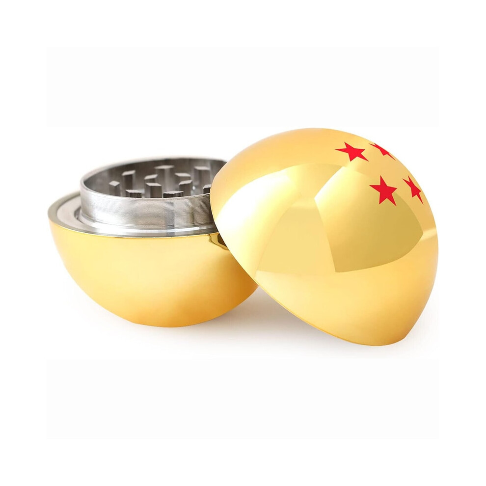 Aihontai Gold (Gold) Ball Herb Grinder 50Mm Pokeball Tobacco Grinders Metal Zinc Alloy Colorful