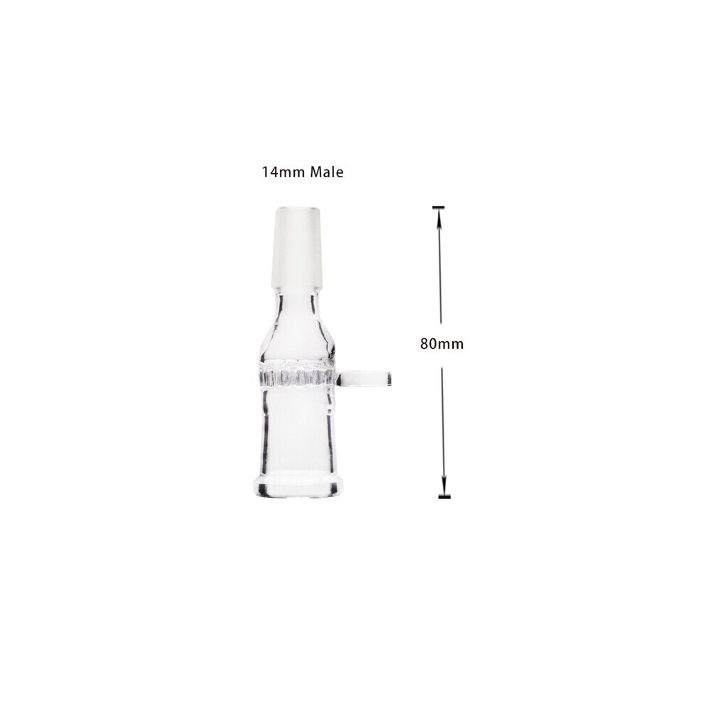 Aihontai (14Mm L) Elev8r Glass Tube Stem 14Mm 18Mm Adapter Smoking Accessories