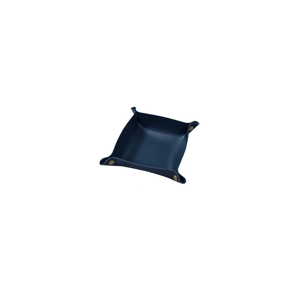 Aihontai Blue (Deep ) Leather Cigarette Tobacco Rolling Tray Foldable Cigarette Rolling Tray