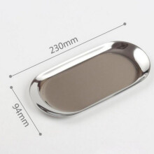 (Silver L) Tobacco Cigarette Rolling Tray Plate Discs Portable Cigar Cigarette Ashtray