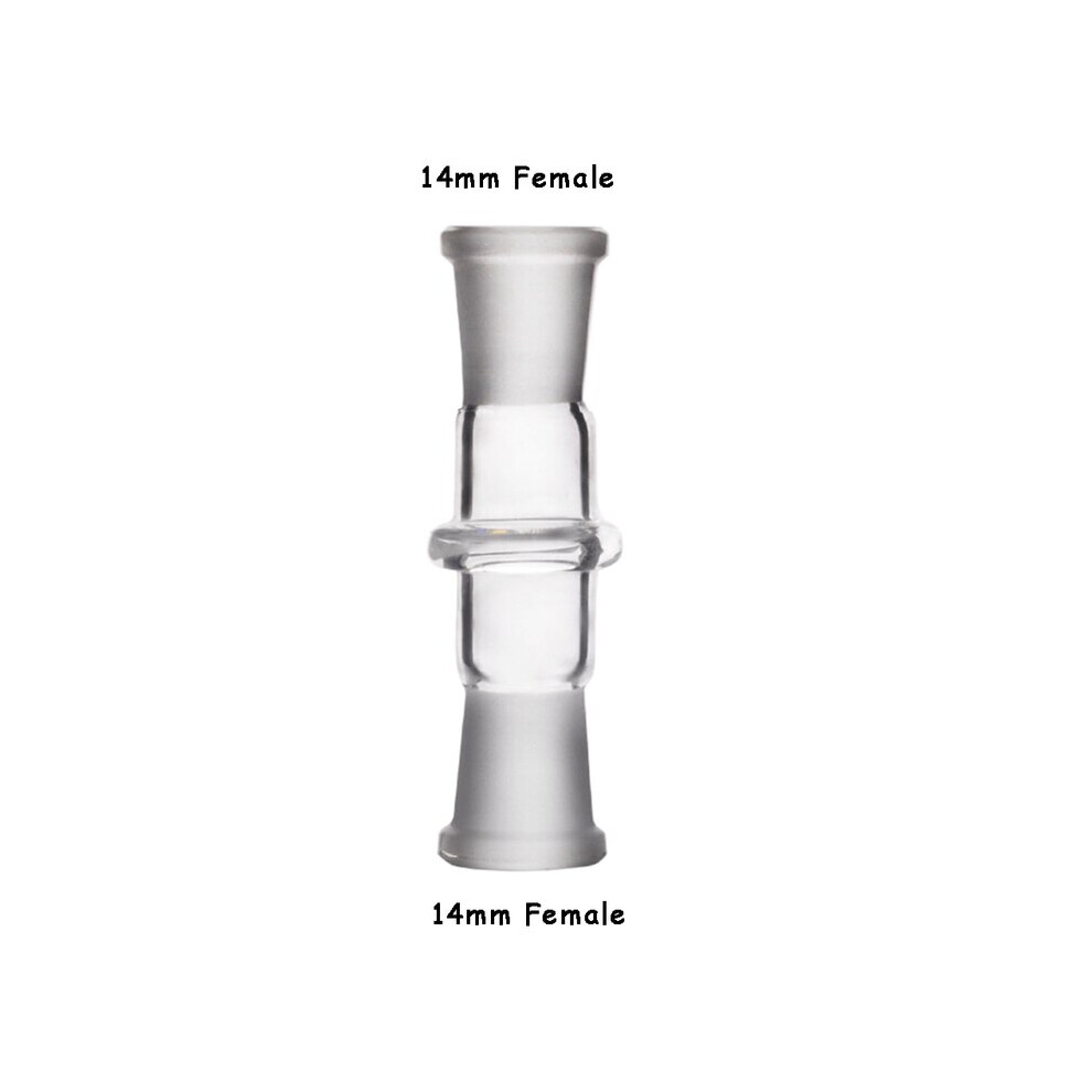 Aihontai (14Female14female) 10Mm 14Mm 18Mm Male To Female Glass Connector Adapter Smoking Accessories