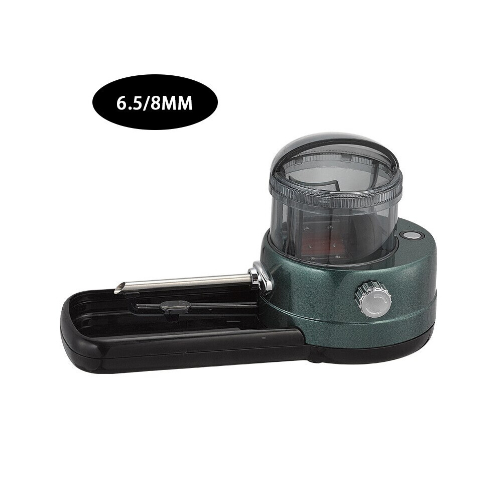 Aihontai (Green-6.5-8Mm) 5.5 6.5 8Mm Electric Cigarette Rolling Machine With Horn Tube Filling