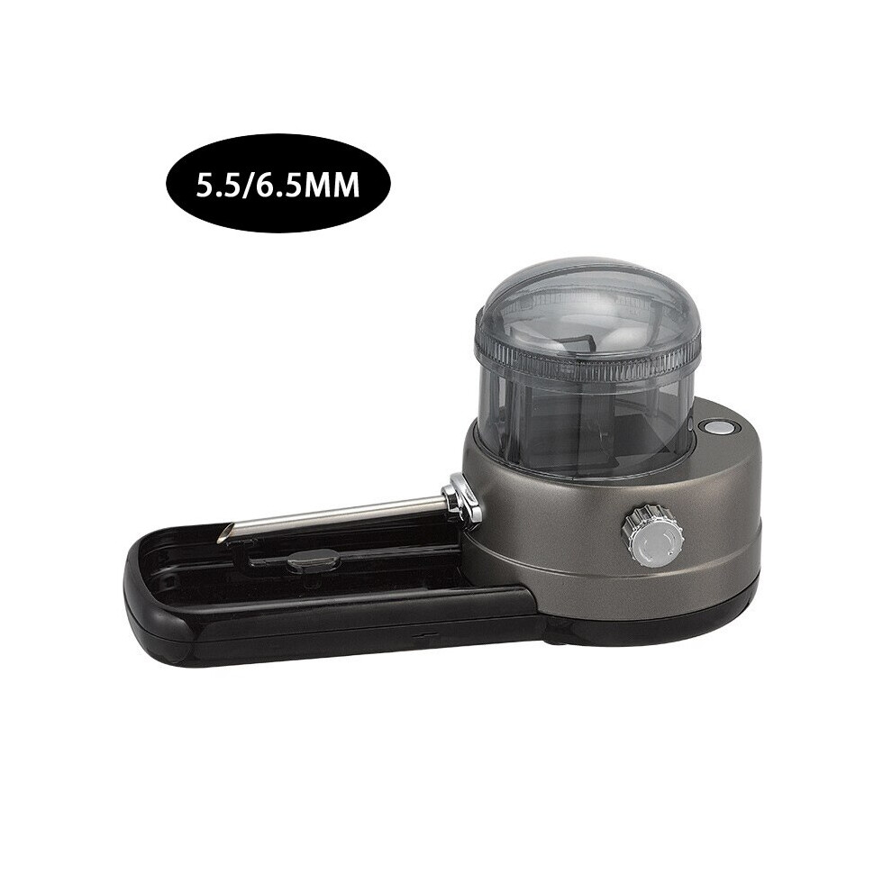 Aihontai (Gray-5.5-6.5Mm) 5.5 6.5 8Mm Electric Cigarette Rolling Machine With Horn Tube Filling