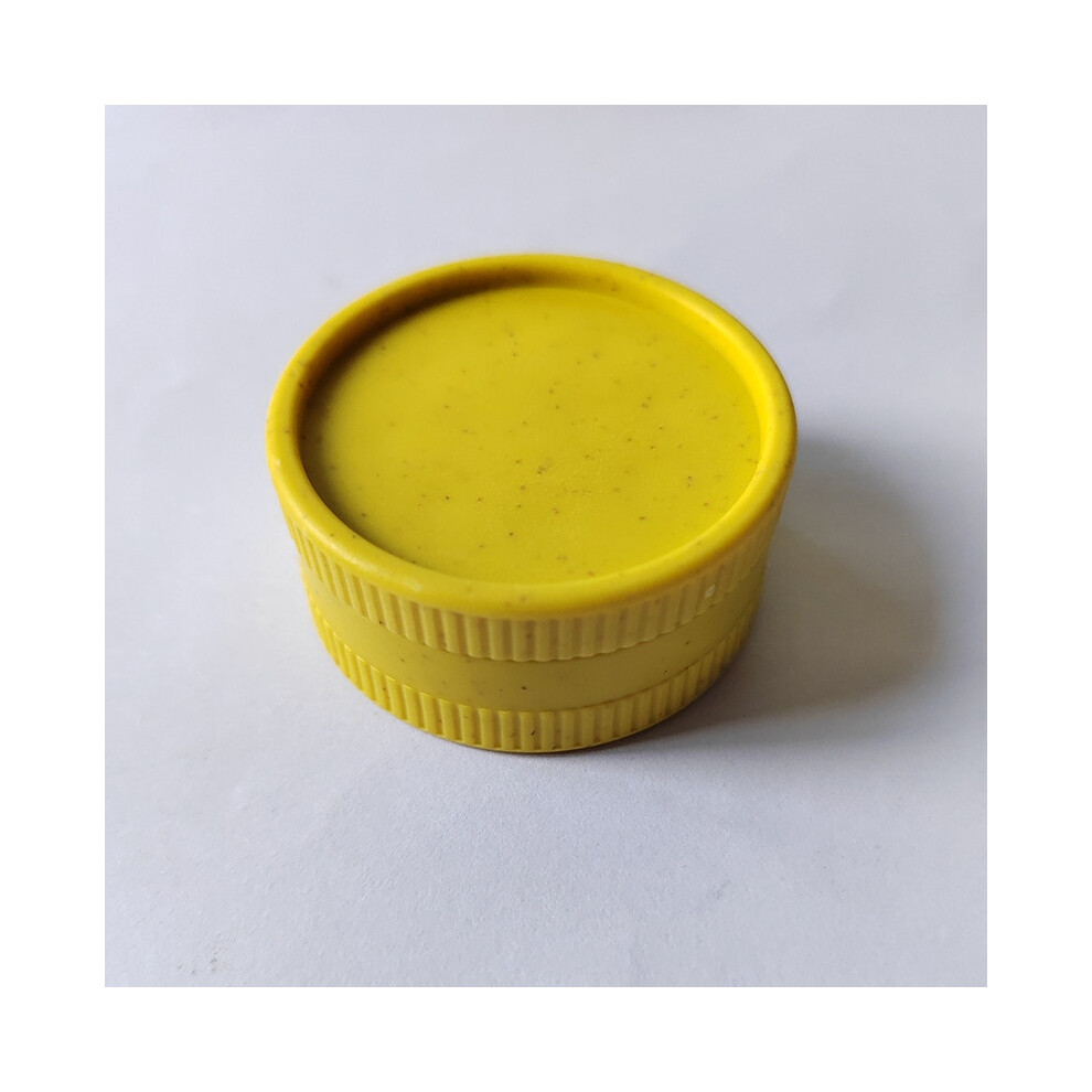Aihontai (Yellow) Portable 2 Layers 55Mm Tobacco Grinder Biodegradable Plastic Herb Crusher