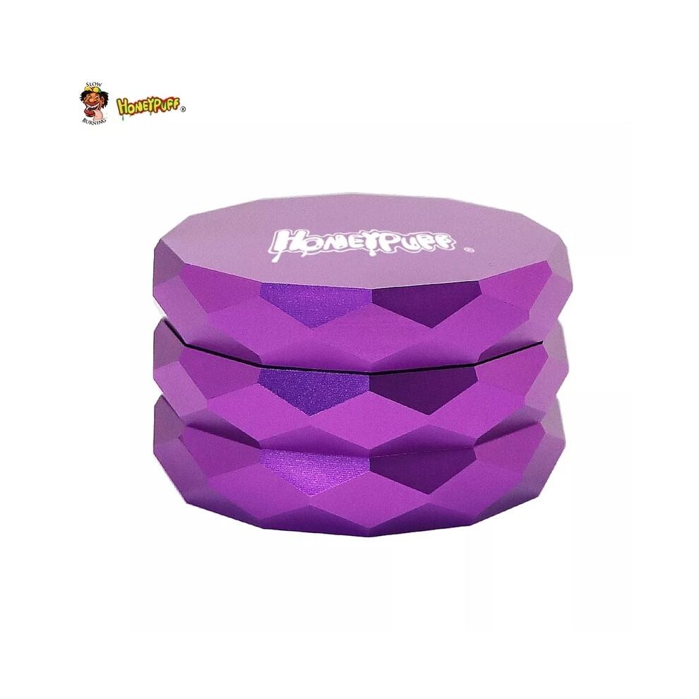 Aihontai Purple (Purple) Crusher Aircraft Aluminum With Cnc Teeth 63Mm 4 Piece Metal Crusher Accessories