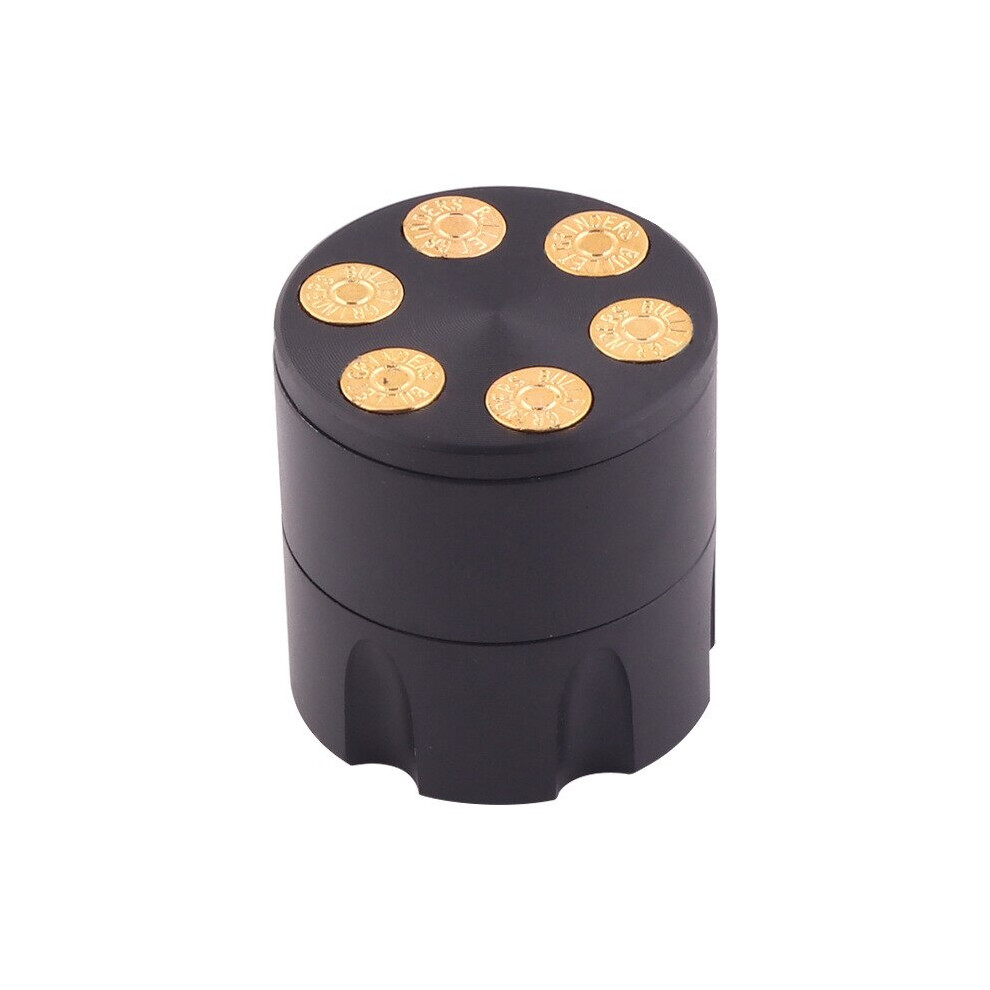 Aihontai Black (Black) 42Mm Bullet Shape Grinder Herbal Herb Tobacco Crusher Mini Smoke Grinder