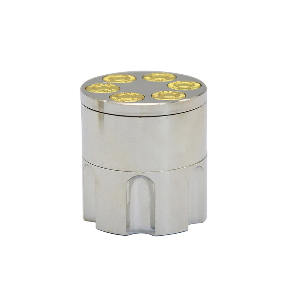 Aihontai Silver (Silver) 42Mm Bullet Shape Grinder Herbal Herb Tobacco Crusher Mini Smoke Grinder