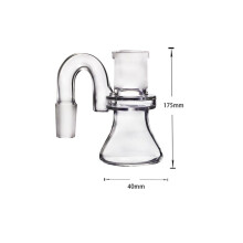 (90degree) 14mm male 45 90 Degree 14mm female glass tool Adapter Catcher Filter Smoking