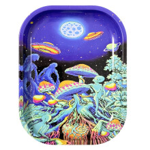 (A2) Space series Rolling Tray Different Pattern Metal tray Cigarette Trays