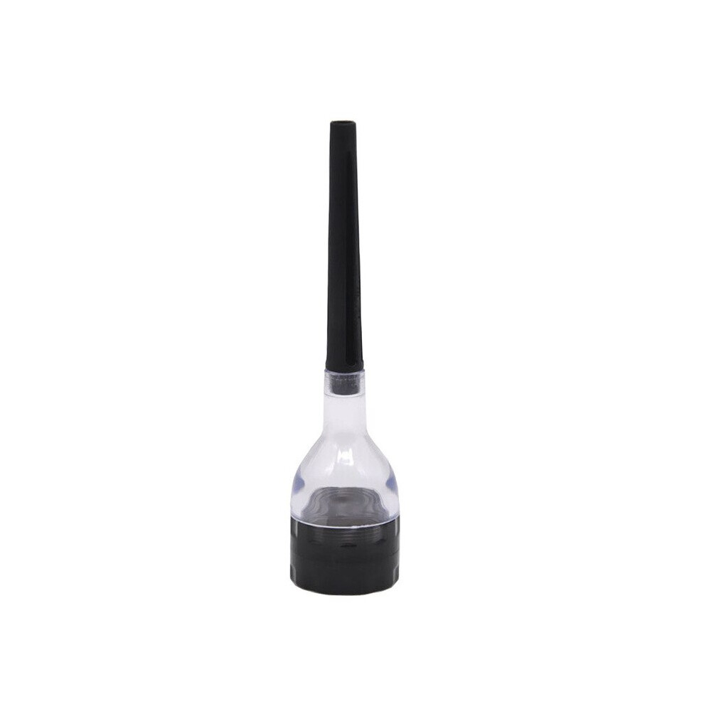 Aihontai (Black) 3 In 1 Mini Acrylic Tobacco Grinder With Taper Filler Storage Herb Filling