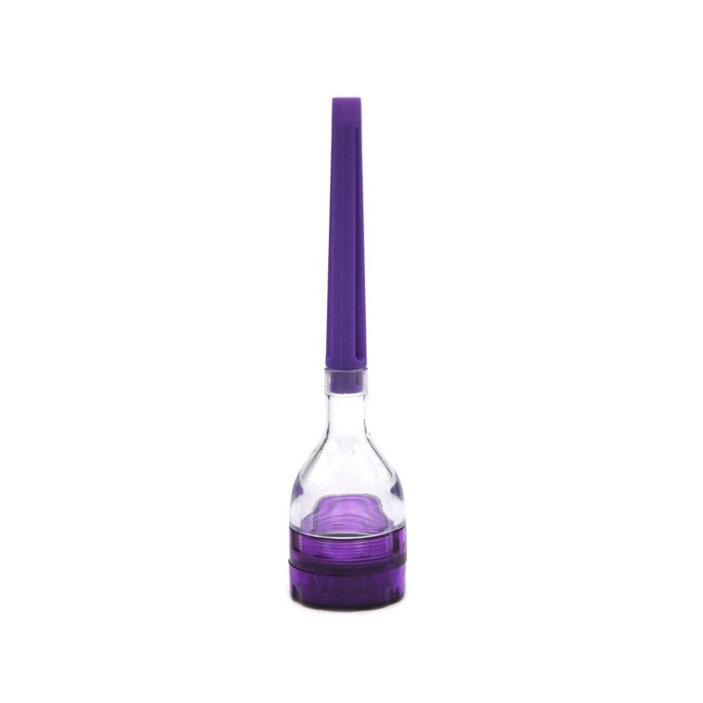 Aihontai (Purple) 3 In 1 Mini Acrylic Tobacco Grinder With Taper Filler Storage Herb Filling