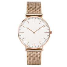 (Rose Gold White) 2021 Top Brand Luxury Watches Women Stainless Steel Mesh Belt Watch Quartz