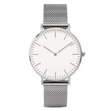 (Silver White) 2021 Top Brand Luxury Watches Women Stainless Steel Mesh Belt Watch Quartz